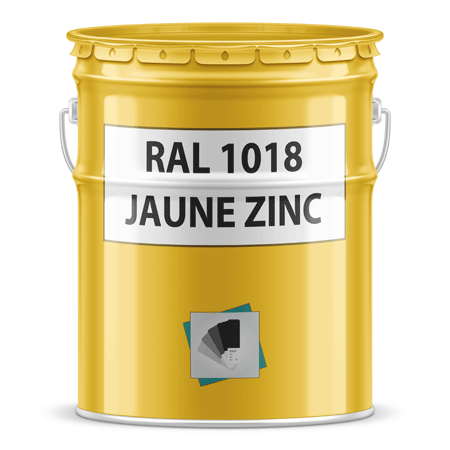 pot de peinture ral 1018 jaune zinc
