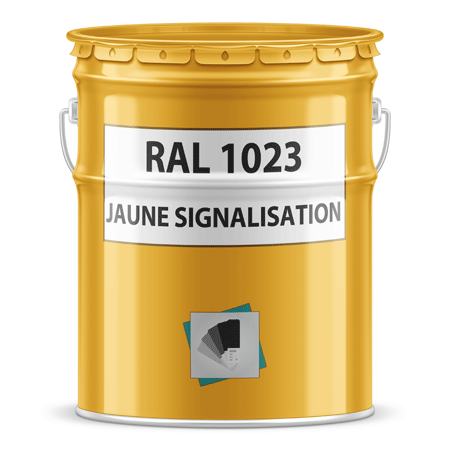 pot de peinture ral 1023 jaune signaliation