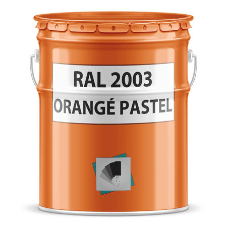 pot de peinture ral 2003 orangé pastel