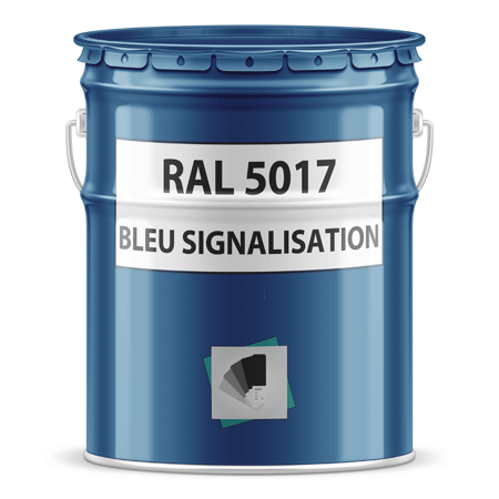 pot de peinture ral 5017 bleu signalisation