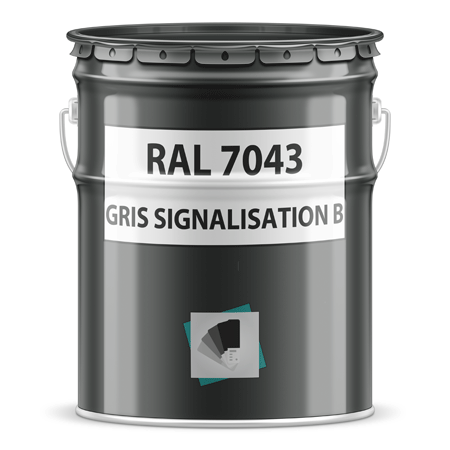 pot de peinture ral 7043 gris signalisation B