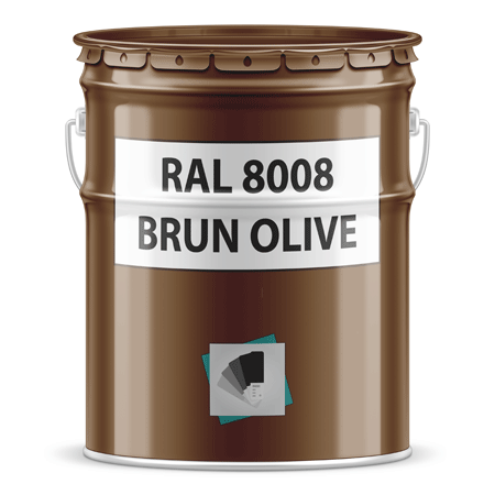 pot de peinture ral 8008 brun olive