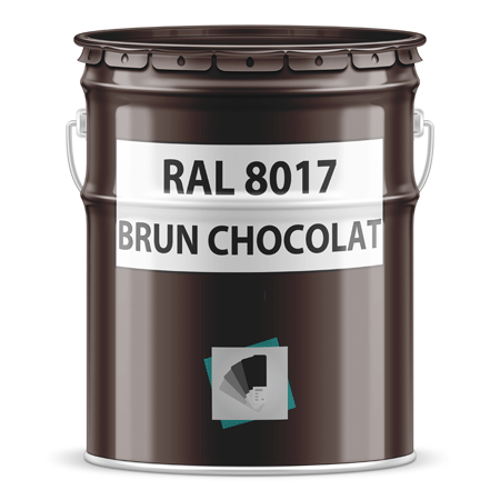 pot de peinture ral 8017 brun chocolat