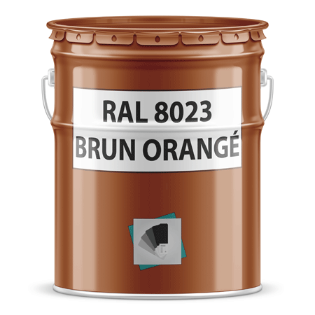 pot de peinture ral 8023 brun orangé