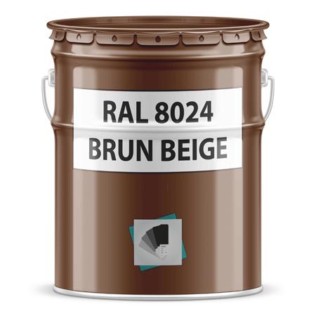 pot de peinture ral 8024 brun beige