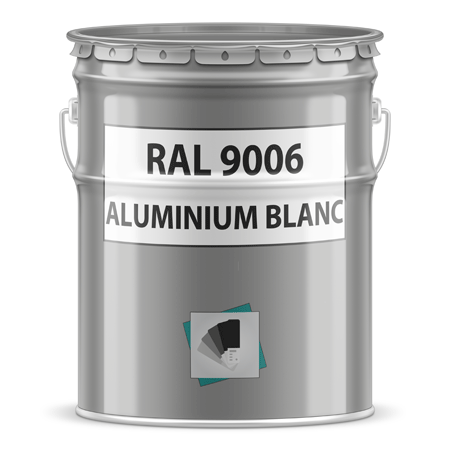 pot de peinture ral 9006 aluminium blanc
