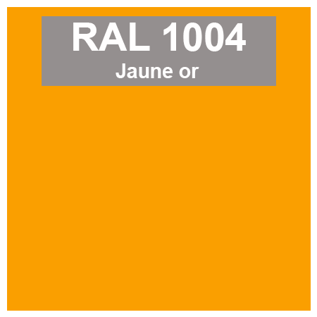 Code teinte RAl 1004 Jaune or