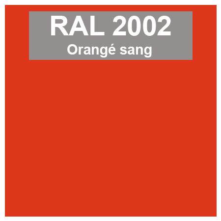 couleur ral 2002 orangé sang
