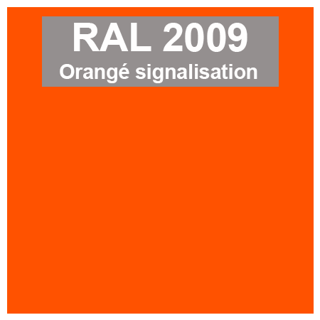 couleur ral 2009 orangé signalisation