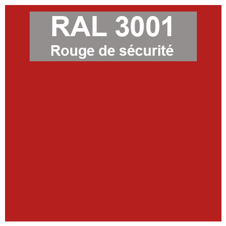 couleur ral 3001 rouge de sécurité