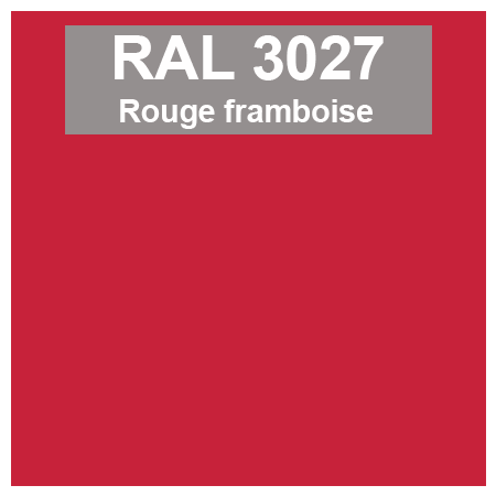 Code teinte RAl 3027 Rouge framboise