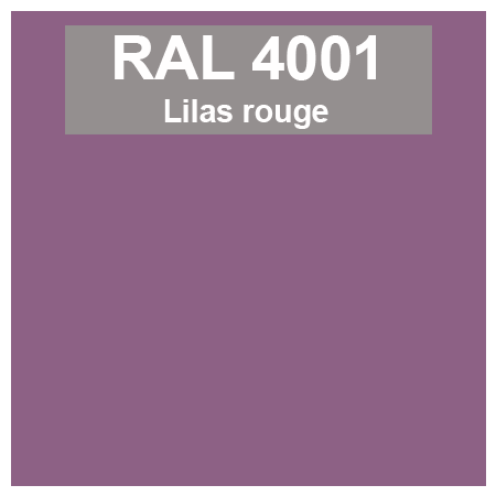 Code teinte RAl 4001 lilas rouge