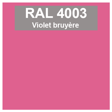 Code teinte RAl 4003 Violet bruyère