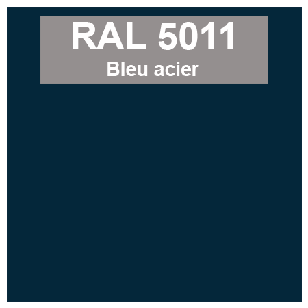 Code teinte RAl 5011 Bleu acier