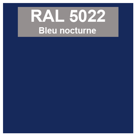 Code teinte RAl 5022 Bleu nocturne
