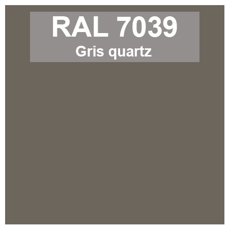 Code teinte RAl 7039 Gris quartz
