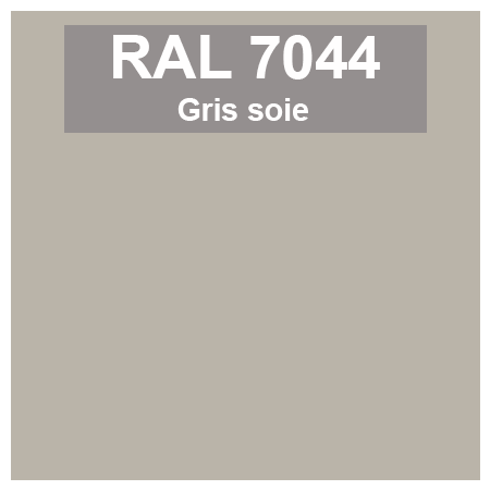 Code teinte RAl 7044 Gris Soie