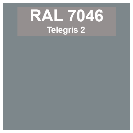 Code teinte RAl 7046 Télégris 2