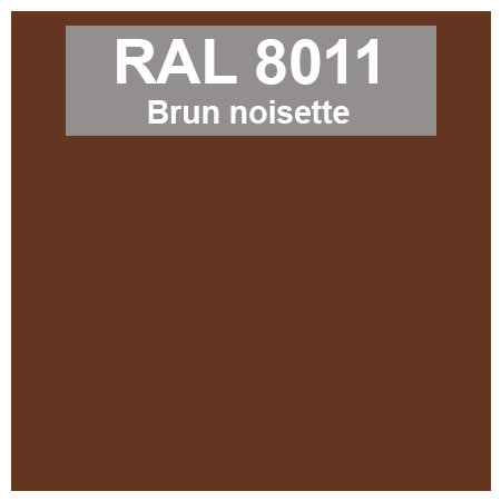 Code teinte RAl 8011 Brun noisette