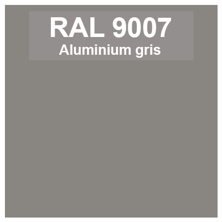 Code teinte RAl 9007 Aluminium gris