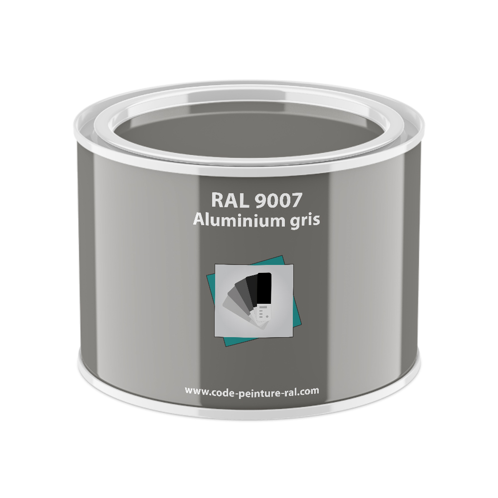 Pot RAL 9007 Aluminium gris