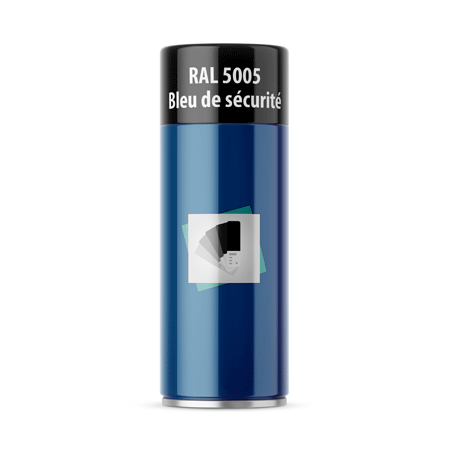 bombe de peinture ral 5004 bleu de sécurité