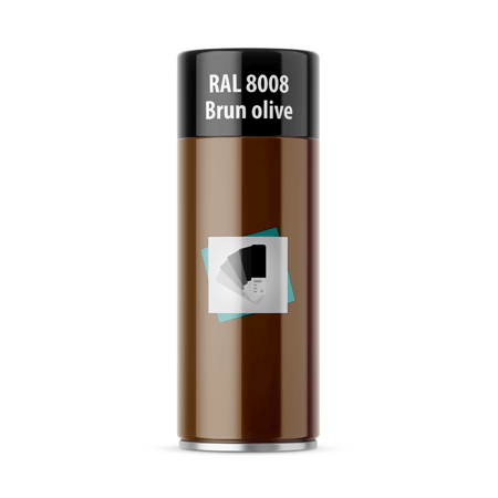 bombe de peinture ral 8008 brun olive
