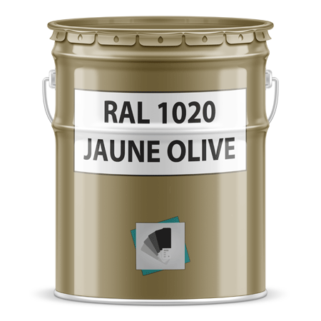 pot de peinture ral 1020 jaune olive