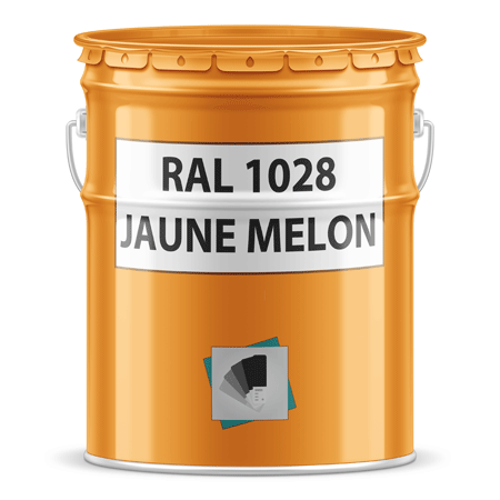 pot de peinture ral 1028 jaune melon