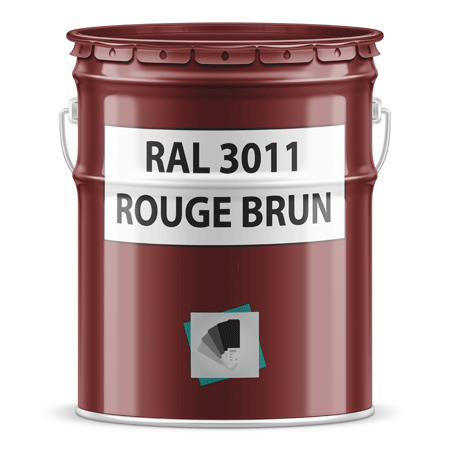 pot de peinture ral 3011 rouge brun