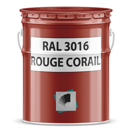 pot de peinture ral 3016 rouge corail