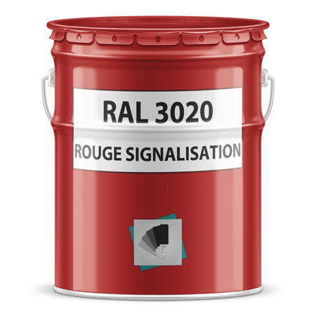 pot de peinture ral 3020 rouge signalisation