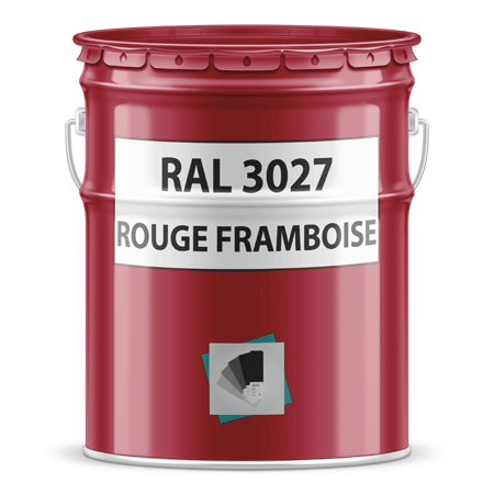pot de peinture ral 3027 rouge framboise