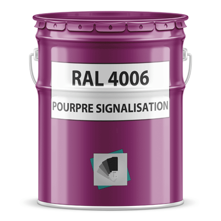 pot de peinture ral 4006 pourpre signalisation