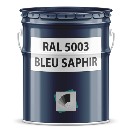 pot de peinture ral 5003 bleu saphir