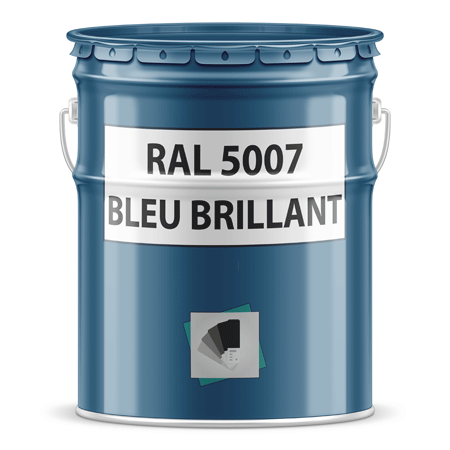 pot de peinture ral 5007 bleu brillant