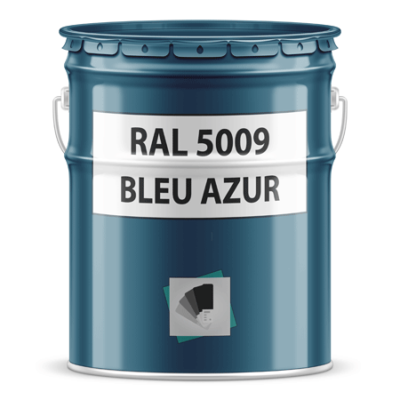 pot de peinture ral 5009 bleu azur