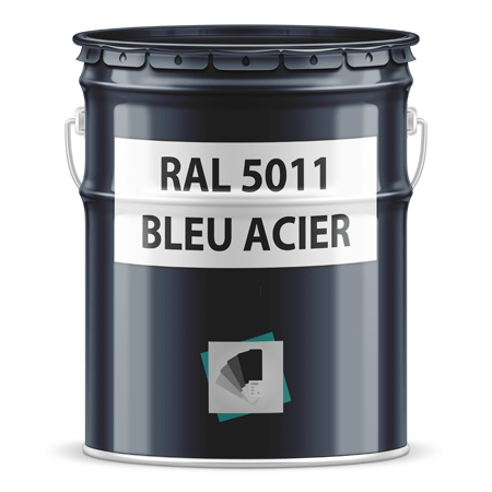 pot de peinture ral 5011 bleu acier