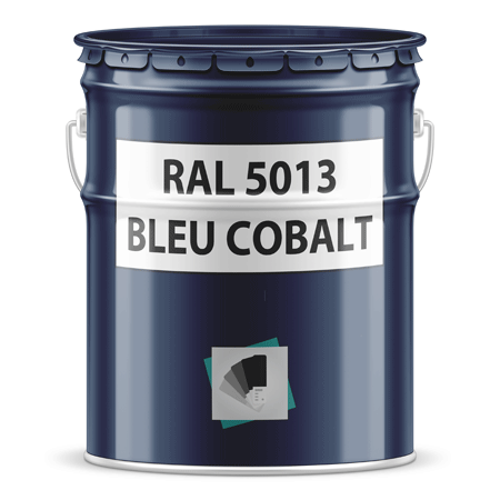 pot de peinture ral 5013 bleu cobalt