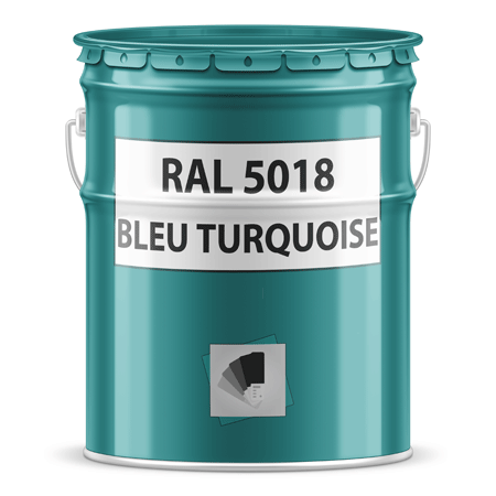 pot de peinture ral 5018 bleu turquoise