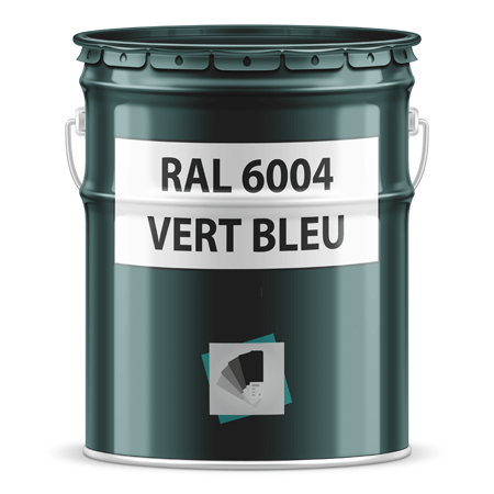 pot de peinture ral 6004 vert bleu