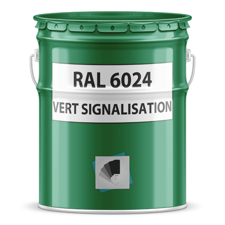 pot de peinture ral 6024 vert signalisation