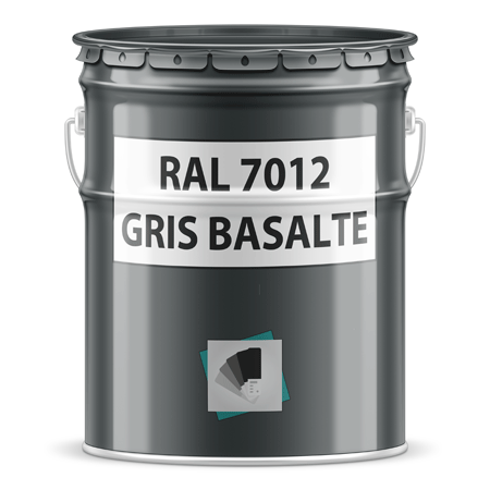 pot de peinture ral 7012 gris basalte