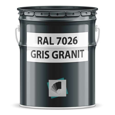 pot de peinture ral 7026 gris granit