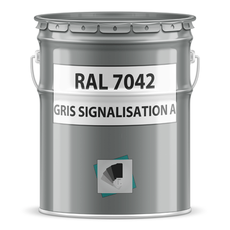 pot de peinture ral 7042 gris signalisation A