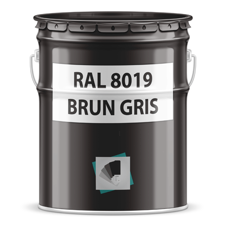 pot de peinture ral 8019 brun gris