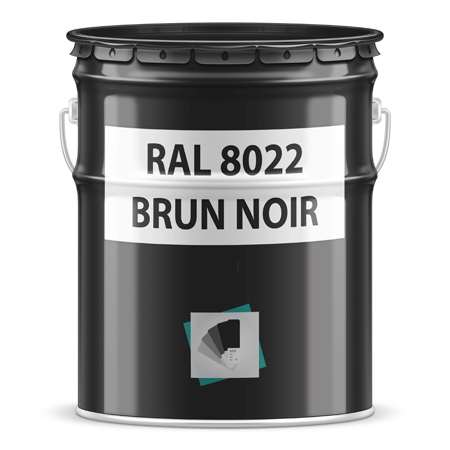 pot de peinture ral 8022 brun noir