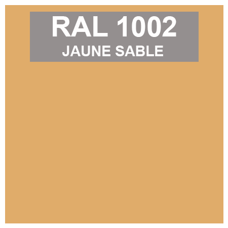 Teinte RAL 1002 jaune sable