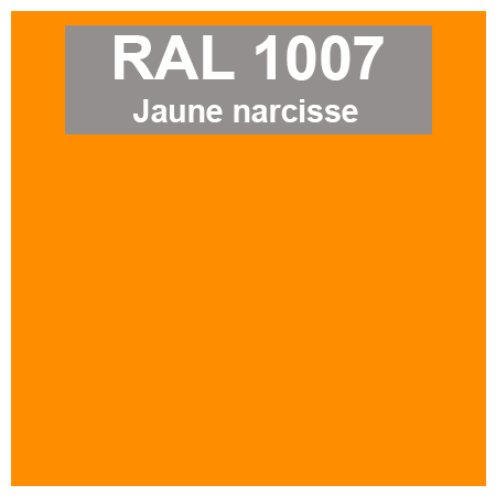 Code teinte RAl 1007 Jaune narcisse
