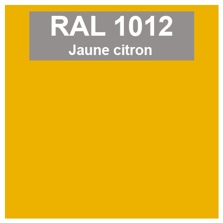 Code teinte RAl 1012 Jaune citron